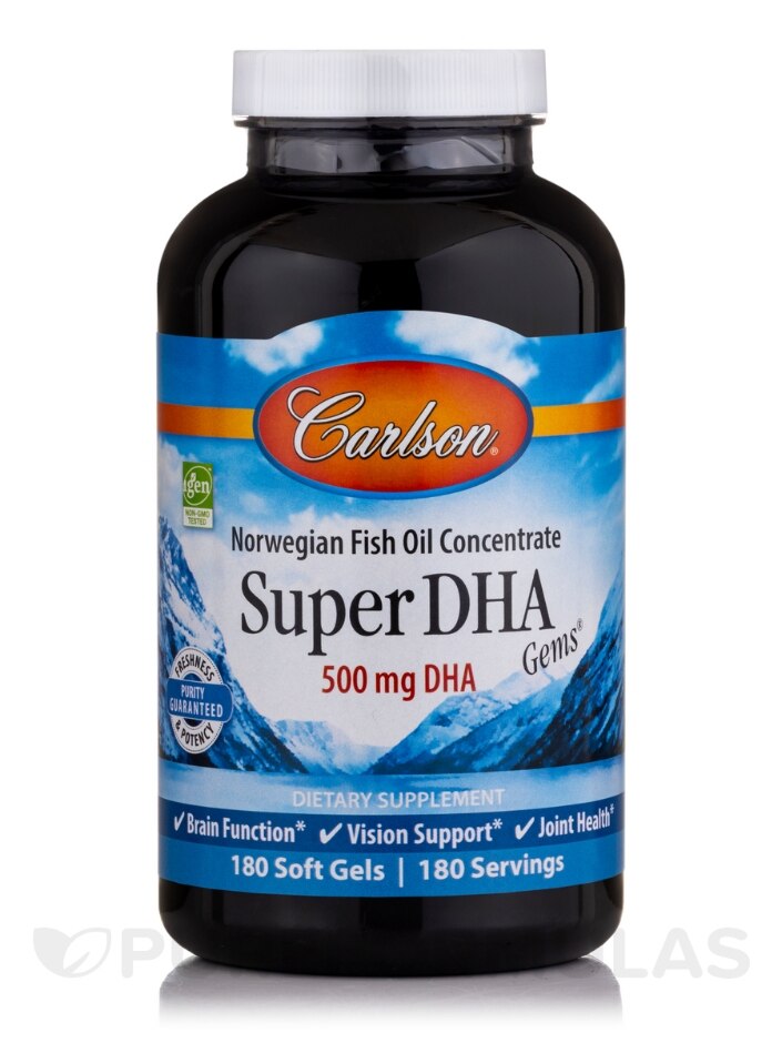 Super DHA Gems® 500 mg - Carlson Labs | PureFormulas