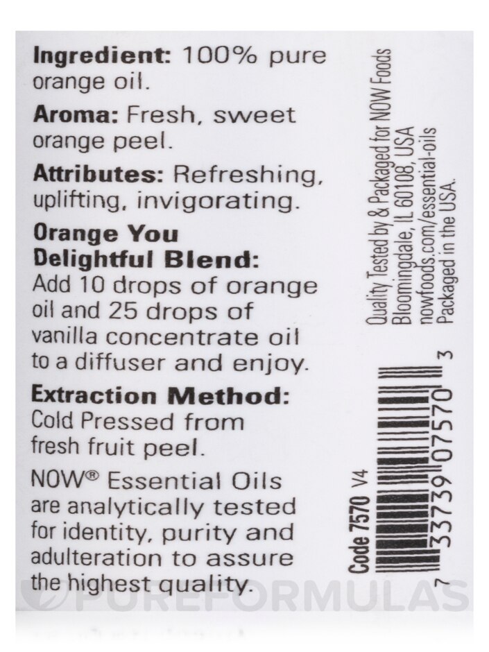 NOW® Essential Oils - Orange Oil - NOW