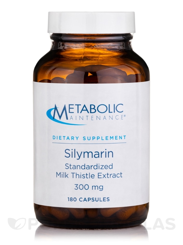 Silymarin - Standardized Milk Thistle Extract 300 mg - 180 Capsules -  Metabolic Maintenance | PureFormulas