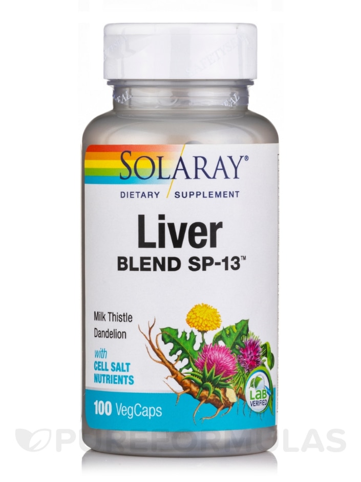 Liver Blend SP-13™ - 100 VegCaps - Solaray | PureFormulas