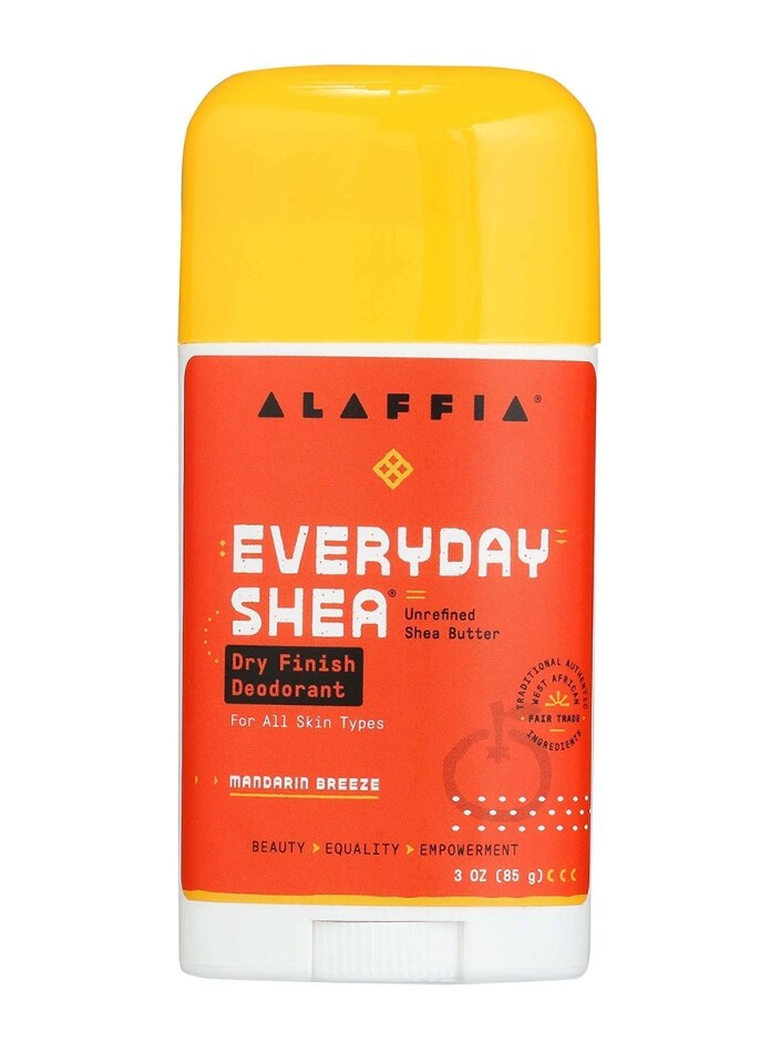 EveryDay Shea® Dry Finish Deodorant, Mandarin Breeze - 3 oz (85 Grams) -  Alaffia | PureFormulas