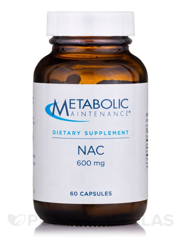 NAC 600 mg - 60 Capsules - Metabolic Maintenance | PureFormulas