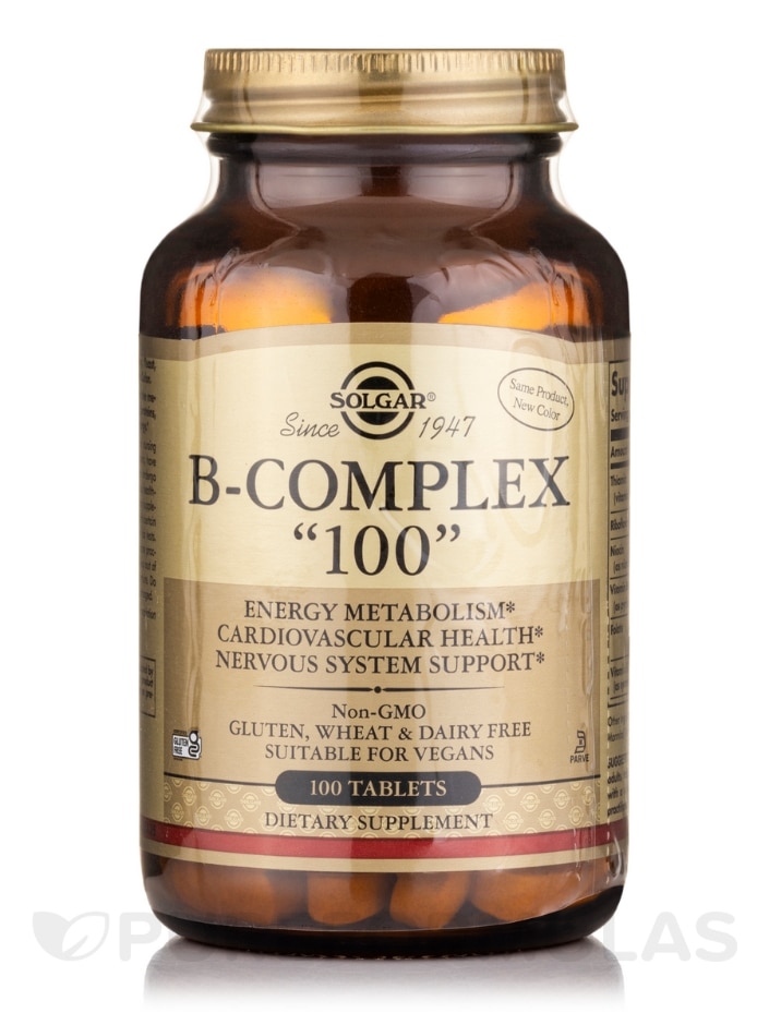 B-Complex 100 - Solgar Vitamin and Herb | PureFormulas