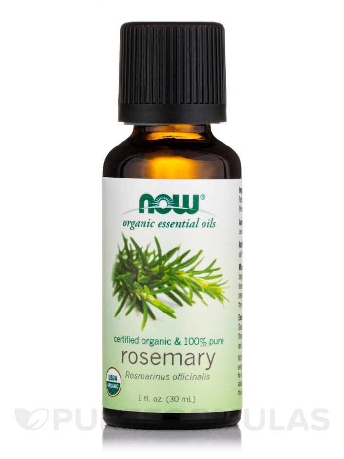 NOW® Organic Essential Oils - Rosemary Oil - 1 fl. oz (30 ml) - NOW |  PureFormulas