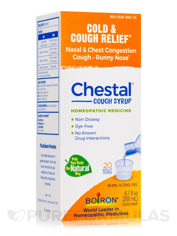 Chestal® Adult Cold & Cough - 6.7 fl. oz (200 ml) - Boiron | PureFormulas