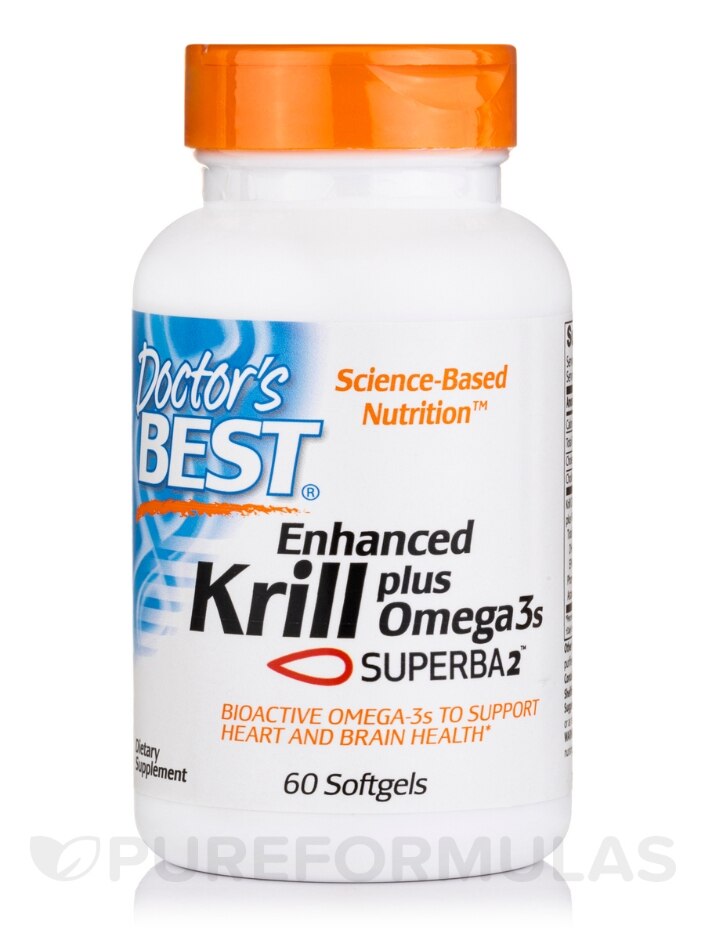 Enhanced Krill with DHA & EPA - 60 Softgels - Doctor's Best | PureFormulas