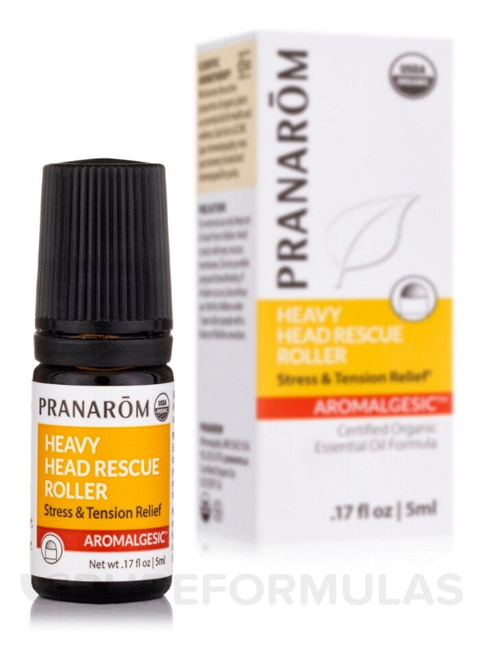 Aromalgesic™ Organic Heavy Head Rescue Roller - 0.17 fl. oz (5 ml) -  Pranarom | PureFormulas