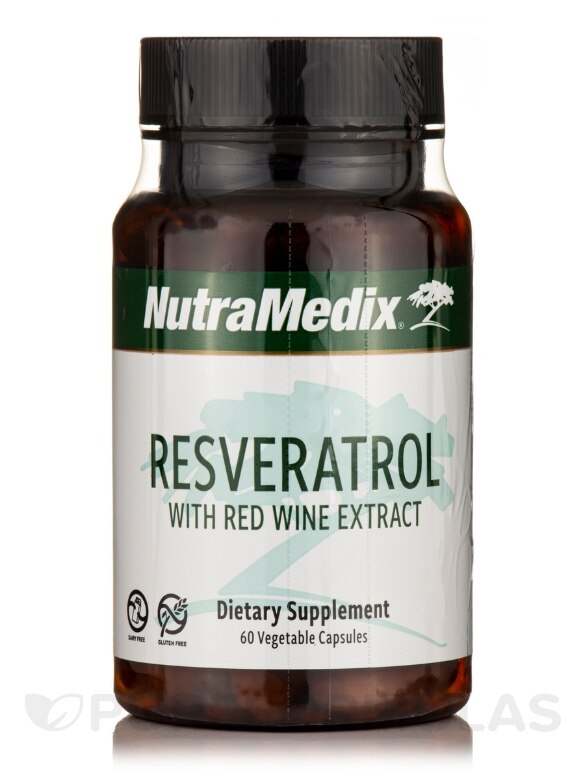 Resveratrol with Red Wine Extract - 60 Vegetable Capsules
