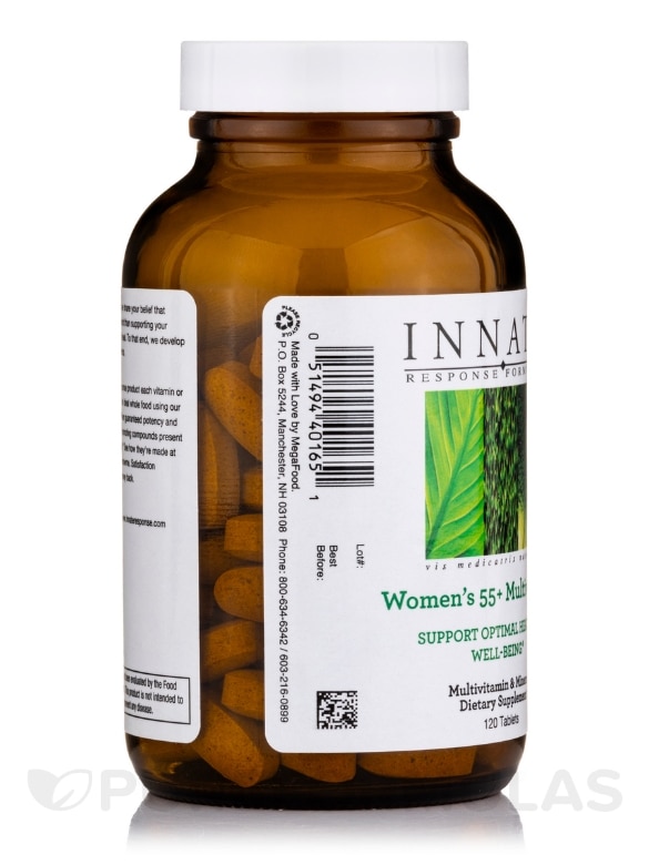 Women's 55+ Multivitamin (Free of Iron & Vitamin K) - 120 Tablets - Alternate View 4