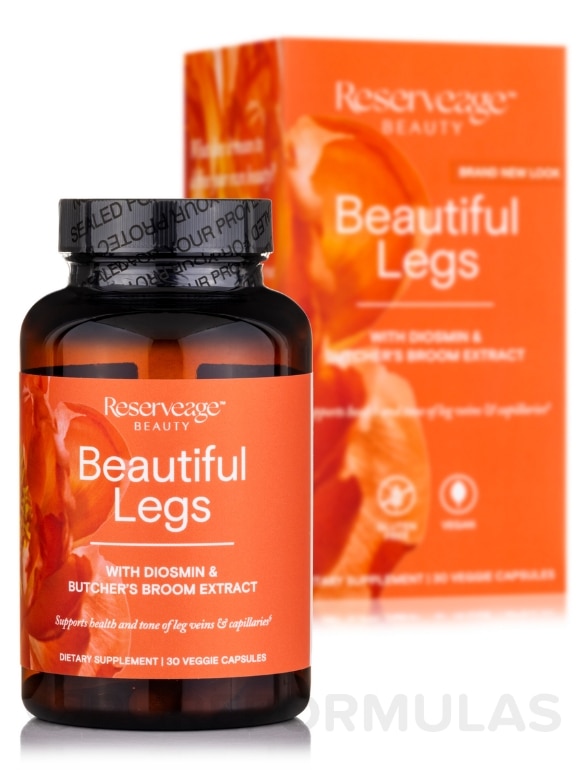 Beautiful Legs with Diosmin & Resveratrol - 30 Veggie Capsules - Alternate View 1