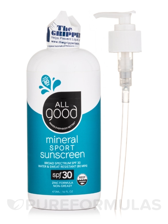 SPF 30 Sport Mineral Sunscreen Lotion Bottle - 16 fl. oz (473 ml) - Alternate View 2