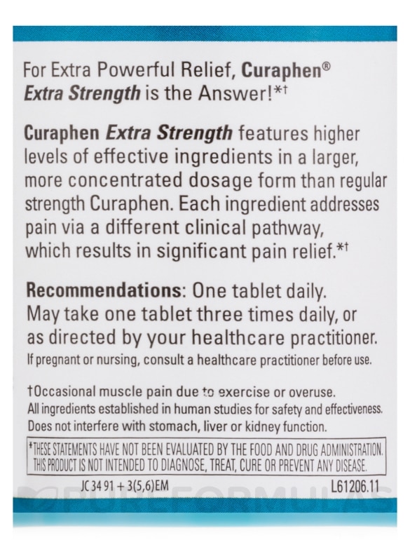 Curaphen® Extra Strength - 60 Tablets - Alternate View 5