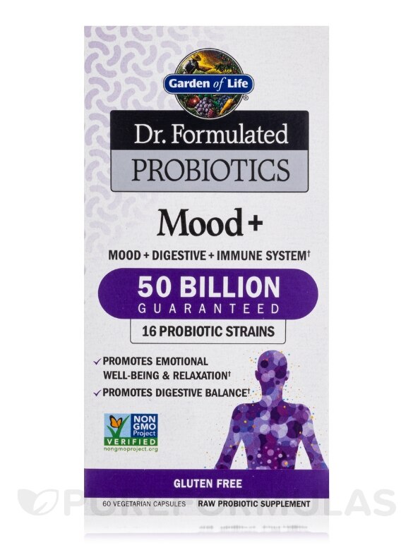 Dr. Formulated Probiotics Mood+ - 60 Vegetarian Capsules - Alternate View 3
