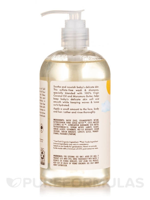 100% Virgin Coconut Oil Baby Wash & Shampoo - 13 fl. oz (384 ml) - Alternate View 3