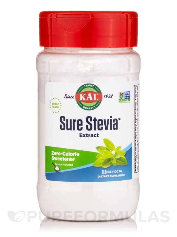 Sure Stevia™ Extract - 3.5 oz (100 Grams)