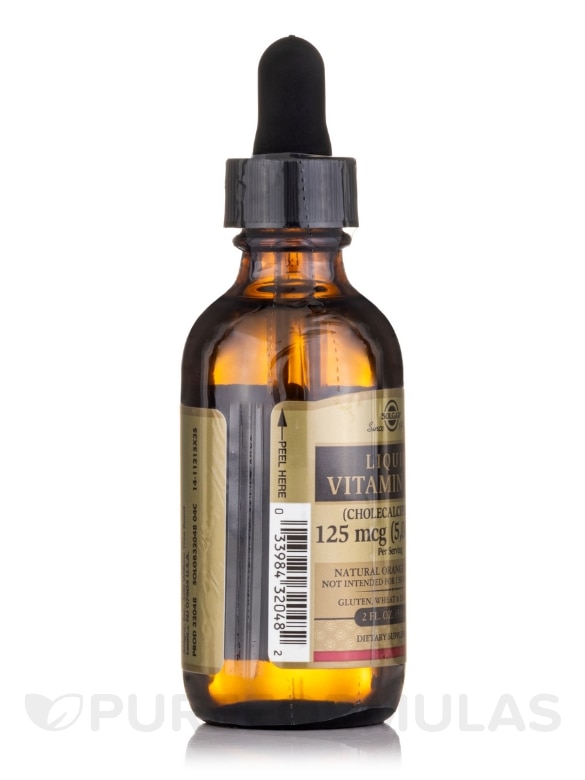 Liquid Vitamin D3 (Cholecalciferol) Natural Orange Flavor 5000 IU - 2 fl. oz (59 ml) - Alternate View 4