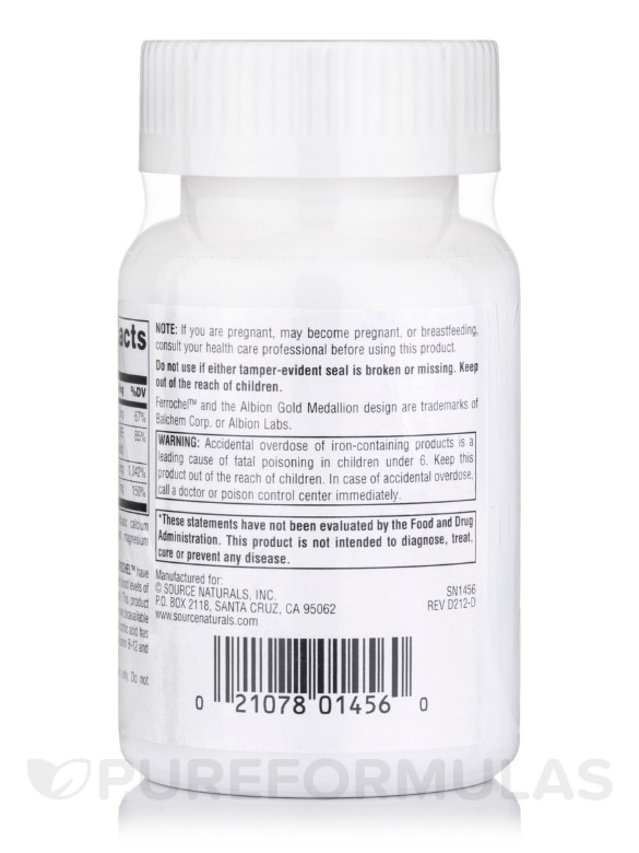 Advanced Ferrochel 27 mg - 180 Tablets - Alternate View 2