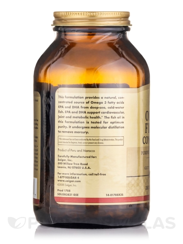 Omega-3 Fish Oil Concentrate - 120 Softgels - Alternate View 3
