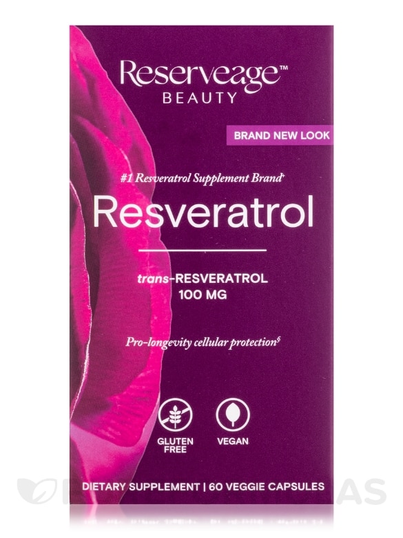 Resveratrol 100 mg - 60 Veggie Capsules - Alternate View 3