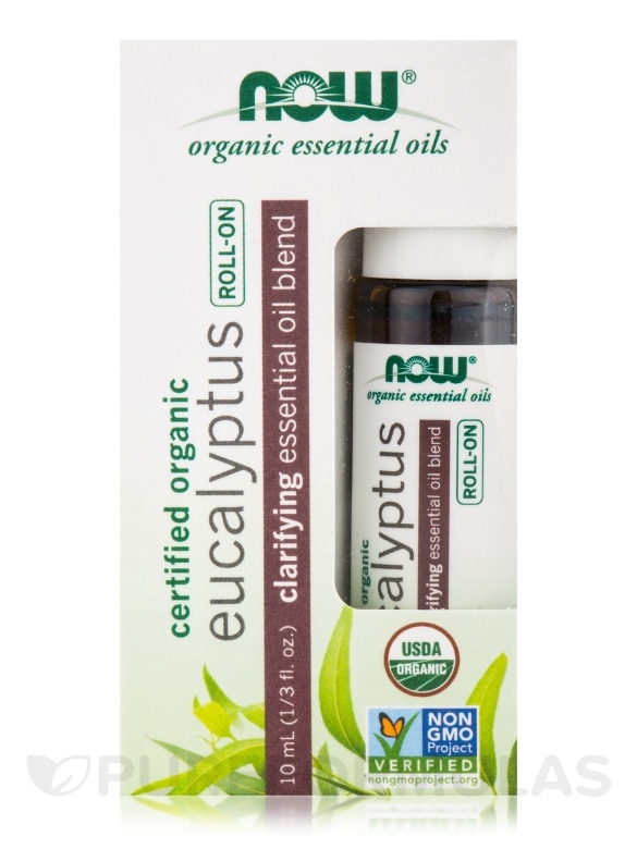 NOW® Organic Essential Oils - Eucalyptus Essential Oil Blend (Roll-on) - 1/3 fl. oz (10 ml) - Alternate View 2