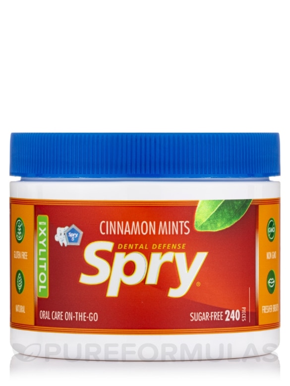Spry® Mints, Sugarfree, Cinnamon Flavor - 240 Count