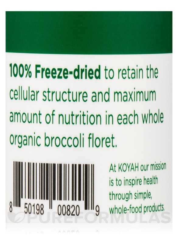 Organic Freeze-Dried Broccoli Powder - 2.19 oz (62 Grams) - Alternate View 6