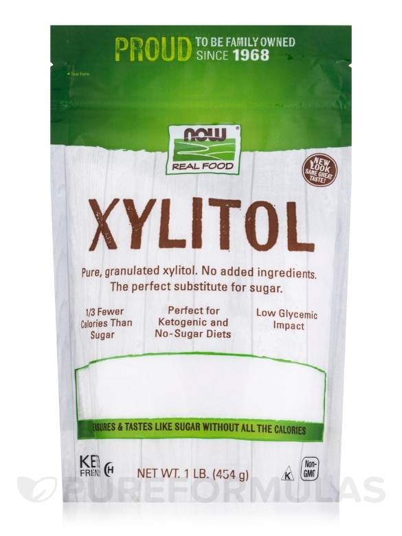 NOW Real Food® - Xylitol - 1 lb (454 Grams)