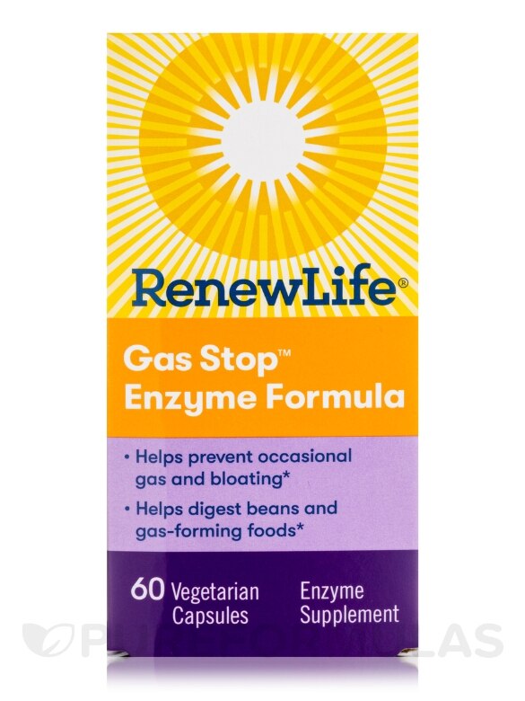 Gas Stop™ Enzyme Formula - 60 Vegetable Capsules - Alternate View 3
