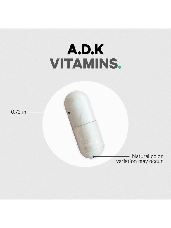 Codeage ADK Vitamin Supplement, Vitamins A, D3 5000 IU, K1 & K2 (MK4 & MK7) - 180 Vegetarian Capsules - Alternate View 7
