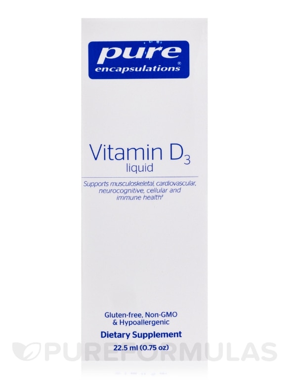 Vitamin D3 Liquid - 0.75 oz (22.5 ml) - Alternate View 3