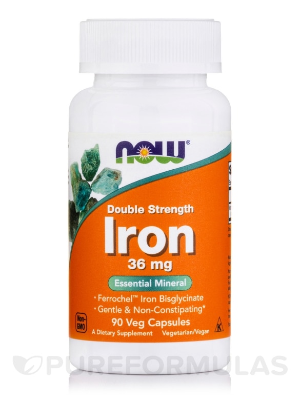 Double Strength Iron 36 mg - 90 Veg Capsules