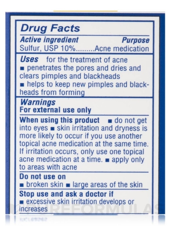 Acne Spot Treatment (10% Sulfur) - 0.97 oz (27 Grams) - Alternate View 8