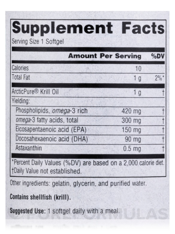 ArcticPure® Krill Oil 1000 mg - 30 Softgels - Alternate View 3