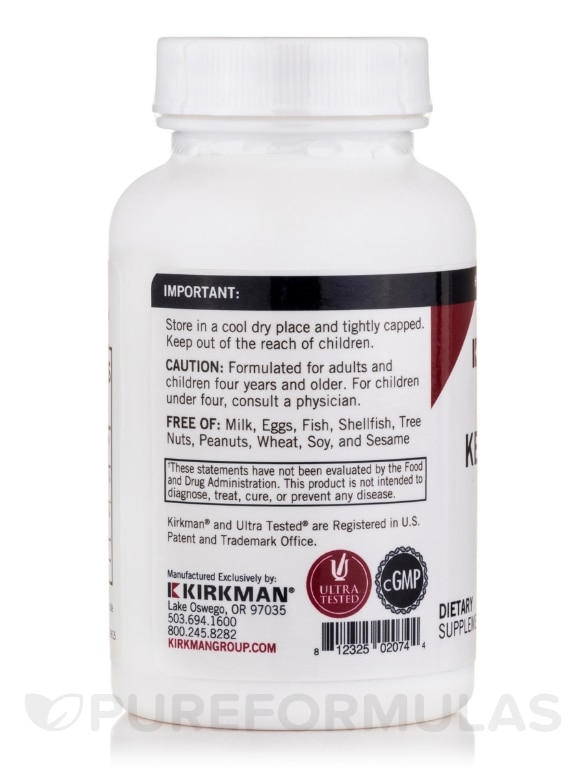 Alpha-Ketoglutaric Acid 300 mg -Hypoallergenic - 100 Capsules - Alternate View 2