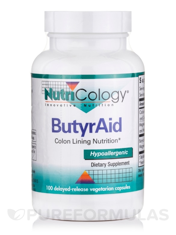 ButyrAid - 100 Delayed-Release Vegetarian Capsules