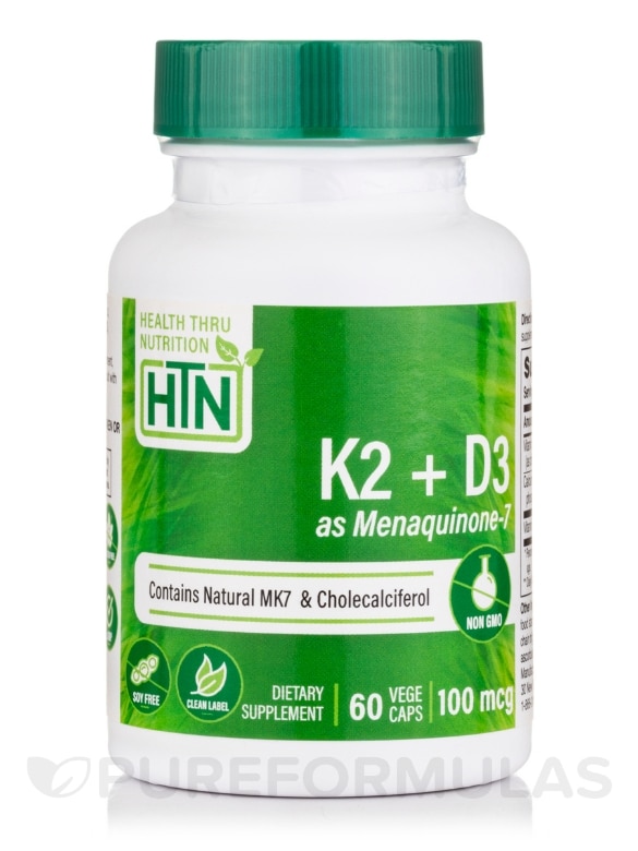 Vitamin K2 + D3 - 60 VegeCaps