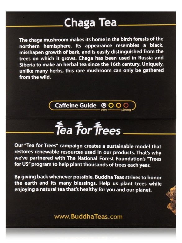 Organic Chaga Mushroom Tea - 18 Tea Bags - Alternate View 7