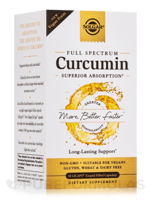 Full Spectrum Curcumin - 30 Liquid Extract Softgels