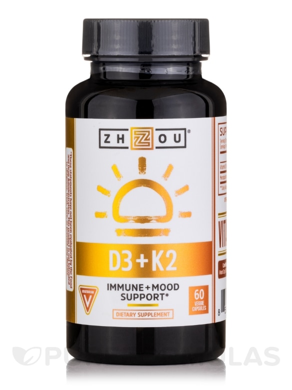 Vitamin K2 + D3 - 60 Veggie Capsules
