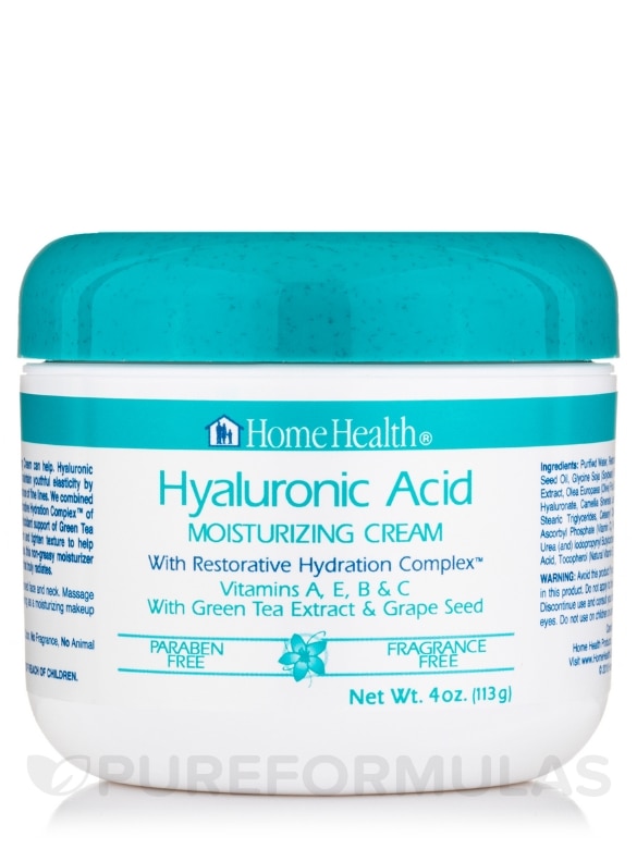 Hyaluronic Acid Moisturizing Cream - 4 oz (113 Grams)