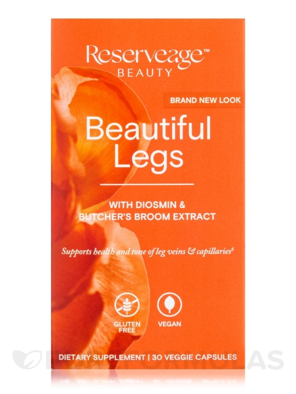Beautiful Legs with Diosmin & Resveratrol - 30 Veggie Capsules - Alternate View 3