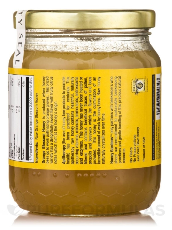 Raw Honey | Orange Blossom - 16 oz (454 Grams) - Alternate View 2