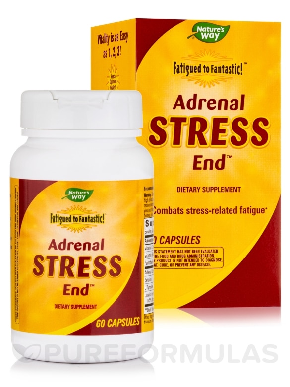 Fatigued to Fantastic!™ Adrenal Stress End™ - 60 Capsules - Alternate View 1