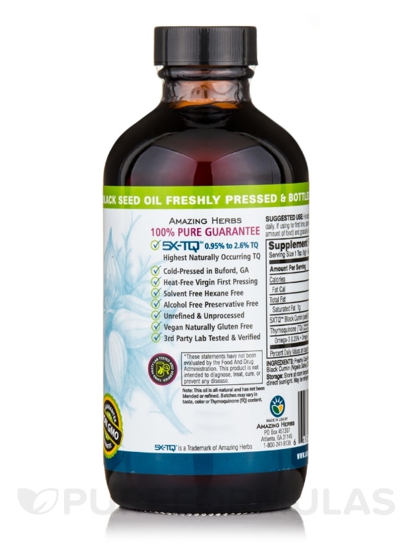Premium Black Seed Oil - 8 fl. oz (240 ml) - Alternate View 1