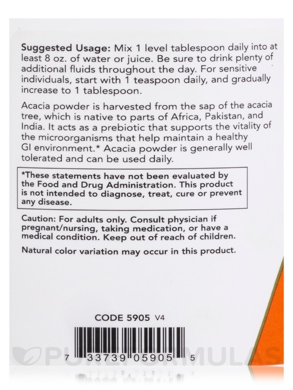 Acacia (Organic Powder) - 12 oz (340 Grams) - Alternate View 4