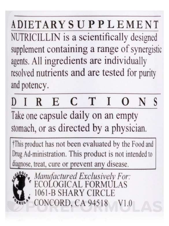 Nutricillin - 50 Capsules - Alternate View 5