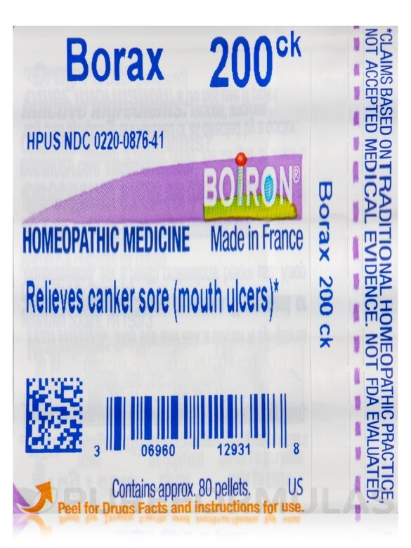 Borax 200ck - 1 Tube (approx. 80 pellets) - Alternate View 6