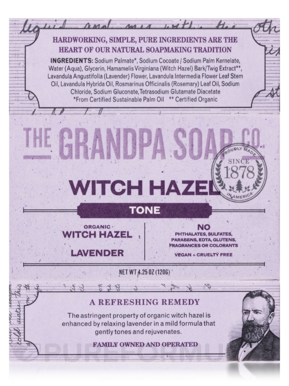 Witch Hazel Bar Soap - 4.25 oz (120 Grams) - Alternate View 7