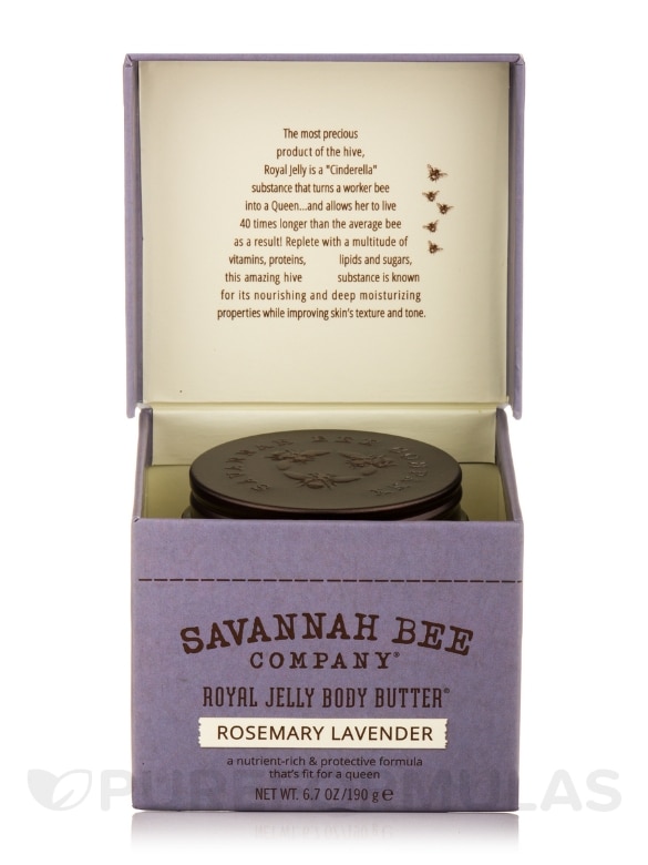 Royal Jelly Body Butter - Rosemary Lavender - 6.7 oz (190 Grams) - Alternate View 5