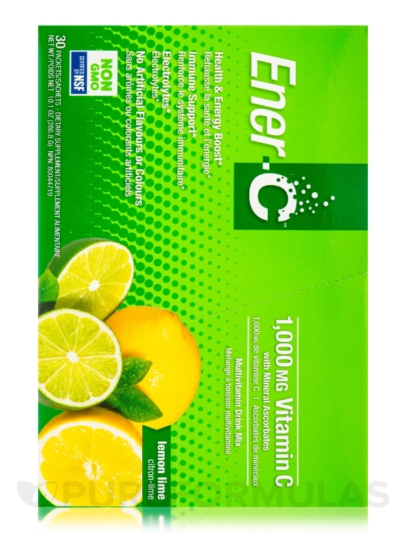 Ener-C Lemon Lime - 1 Box of 30 Packets - Alternate View 4